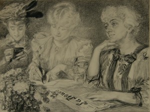「『フロンド』紙」版画集『ドレフュス事件』(1899)より